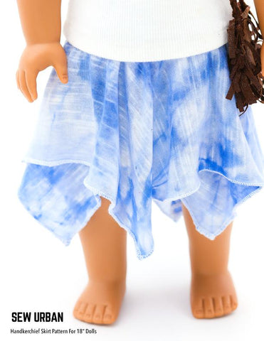 Sew Urban 18 Inch Modern Handkerchief Skirt 18" Doll Clothes larougetdelisle
