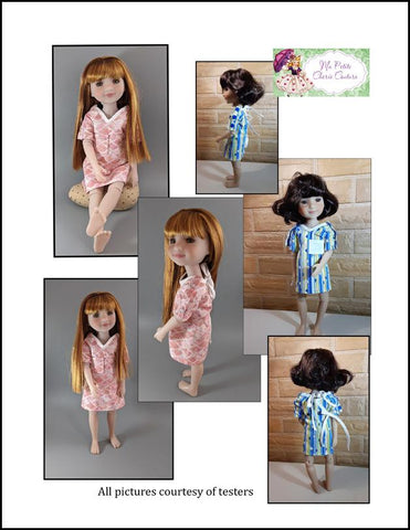 Mon Petite Cherie Couture WellieWishers Medical Gown 14-15" Doll Clothes Pattern larougetdelisle