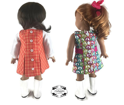 Crabapples 18 Inch Historical Sassy Sixties 18" Doll Clothes Pattern larougetdelisle