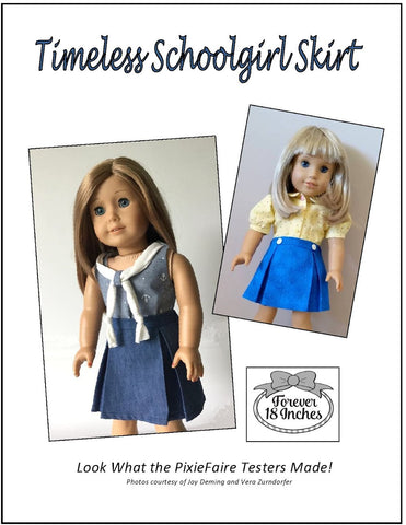 Forever 18 Inches 18 Inch Historical Timeless Schoolgirl Skirt 18" Doll Clothes larougetdelisle