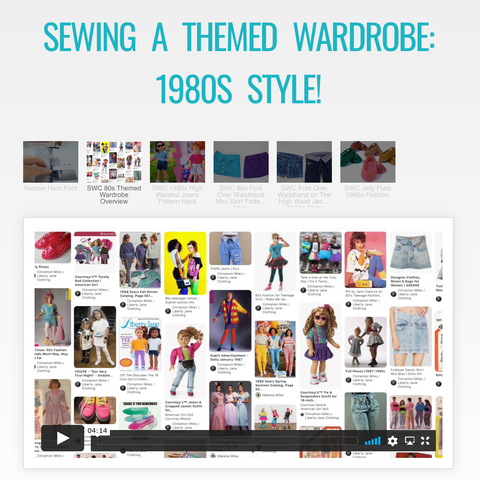 SWC Classes Sewing A Themed Wardrobe: 1980s Style Master Class Video Course larougetdelisle