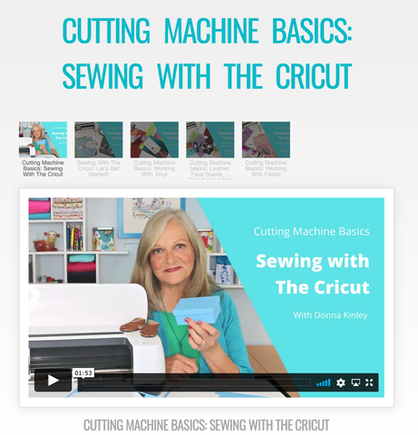 SWC Classes Cutting Machine Basics: Sewing With The Cricut Master Class Video Course larougetdelisle