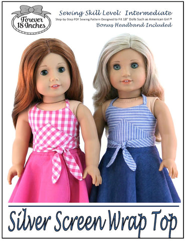 Pink Ladybug Scalloped A-line Dress Doll Clothes Pattern 18 inch American  Girl Dolls