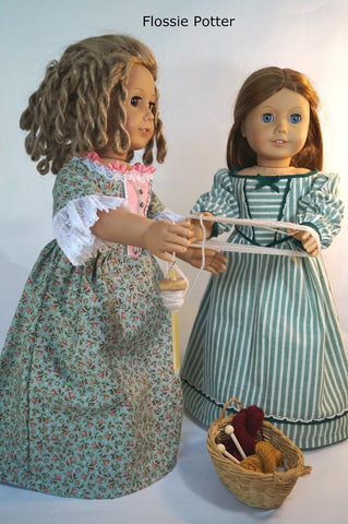 Flossie Potter 18 Inch Historical Sisters 18" Doll Clothes Pattern larougetdelisle