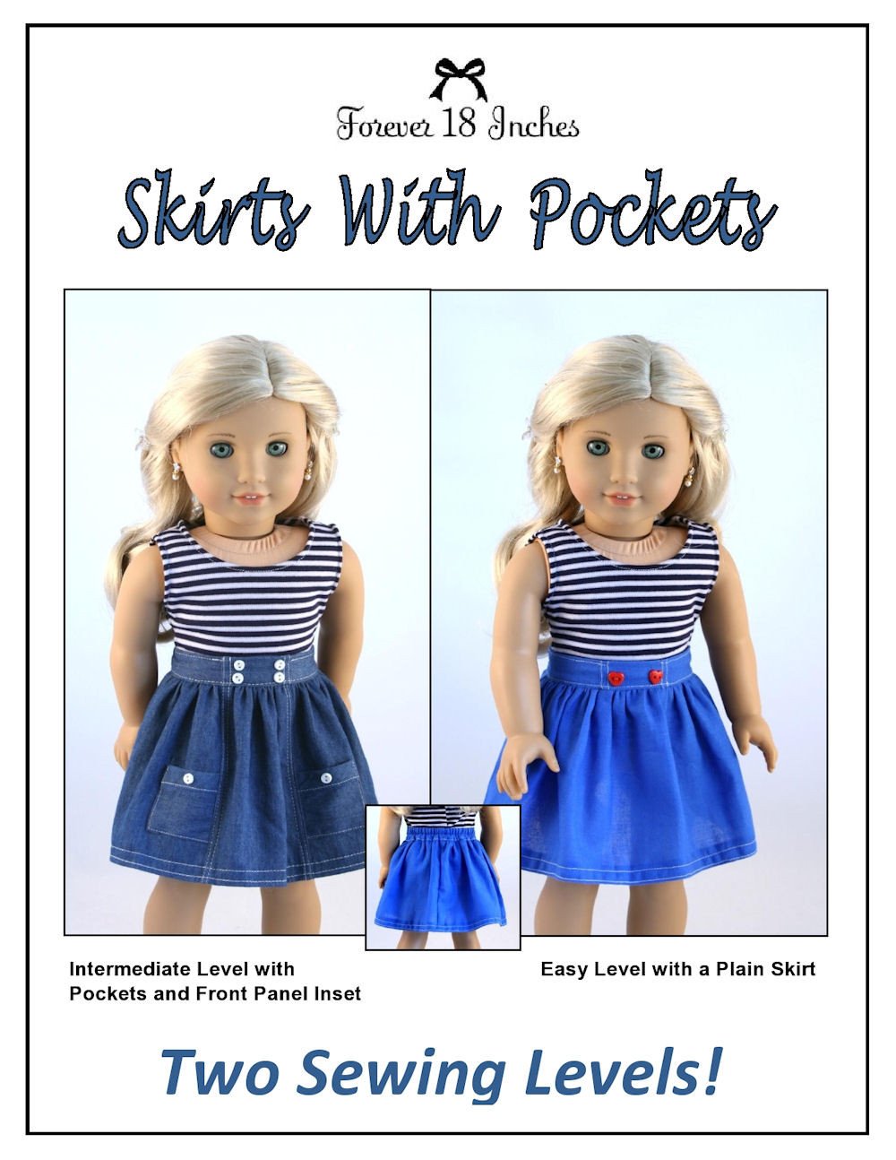 Forever 18 Inches Skirts With Pockets Bundle Doll Clothes Pattern 18 