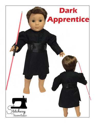 Stitchery By Snowflake 18 Inch Modern Dark Apprentice 18" Doll Clothes Pattern larougetdelisle