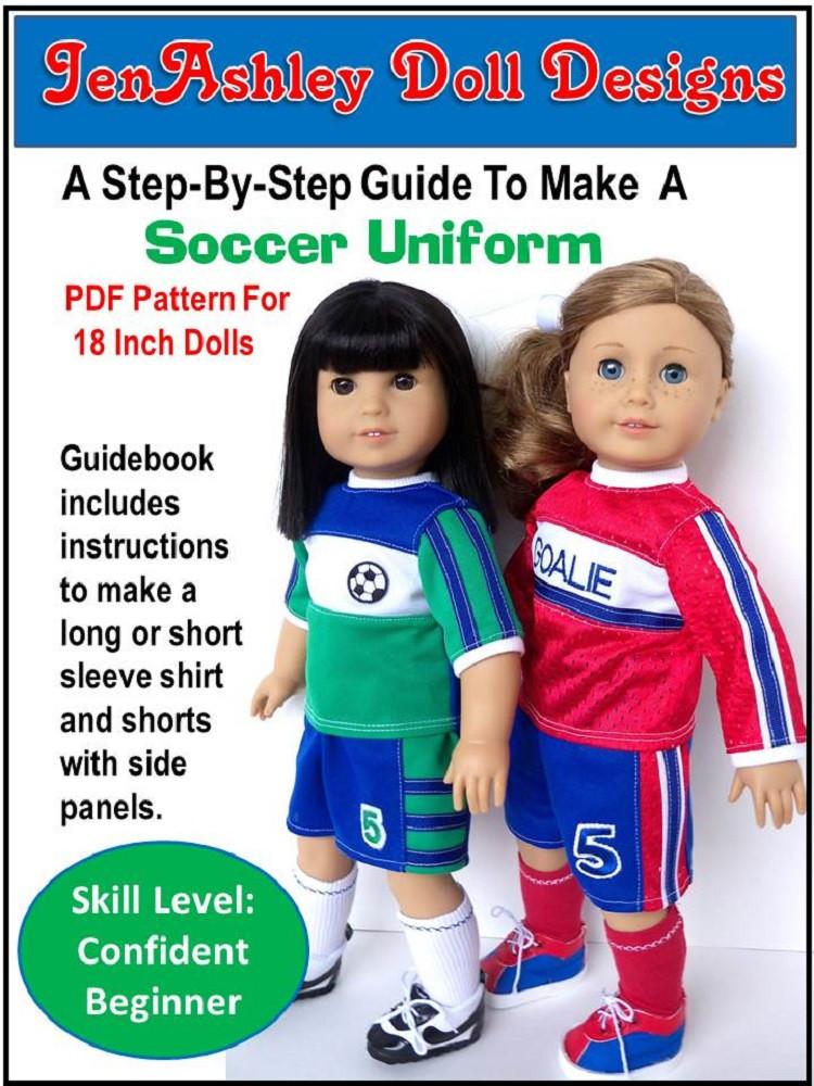 18 inch doll soccer outfit