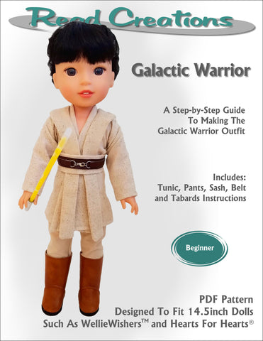 Read Creations WellieWishers Galactic Warrior 14-14.5" Doll Clothes Pattern larougetdelisle