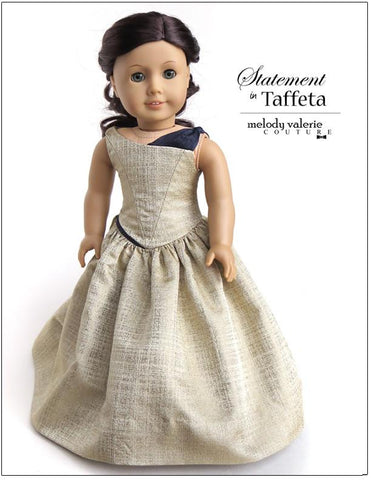 Melody Valerie Couture 18 Inch Modern Statement in Taffeta dress 18“ Doll Clothes larougetdelisle