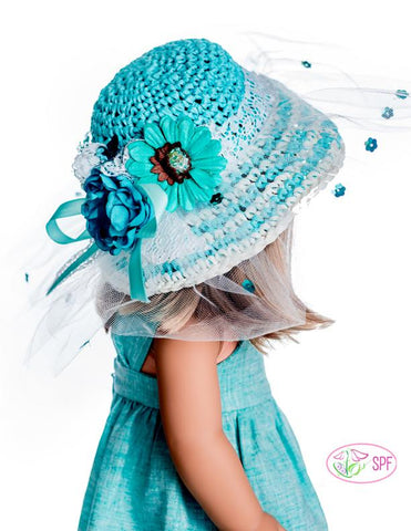 Sweet Pea Fashions Crochet Springtime Straw Hat Crochet Pattern larougetdelisle