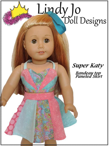 Lindy Jo Doll Designs 18 Inch Modern Super Katy 18" Doll Clothes Pattern larougetdelisle