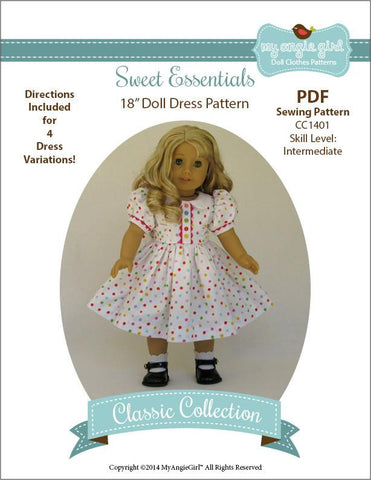 My Angie Girl 18 Inch Modern Sweet Essentials Dress 18" Doll Clothes larougetdelisle