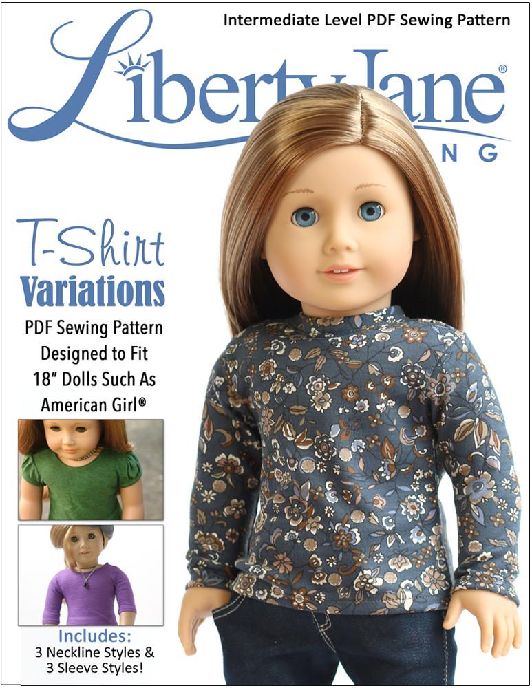 american girl doll t shirt pattern