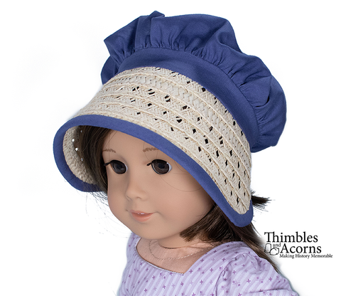 Thimbles and Acorns 18 Inch Modern Three Straw Hats! 18 inch Doll Clothes Accessory Pattern larougetdelisle