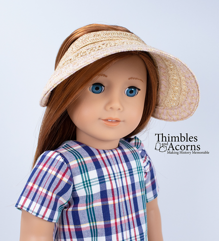 Thimbles and Acorns 18 Inch Modern Three Straw Hats! 18 inch Doll Clothes Accessory Pattern larougetdelisle