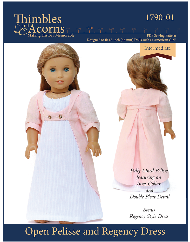 1790-open-pelisse-and-regency-dress-18-inch-doll-clothes-pdf-pattern-download