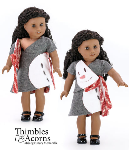 Thimbles and Acorns 18 Inch Modern The Silk Road Wrap Dress 18" Doll Clothes Pattern larougetdelisle