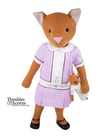 Thimbles and Acorns Cloth doll Cat Doll 18" Cloth Doll Pattern larougetdelisle