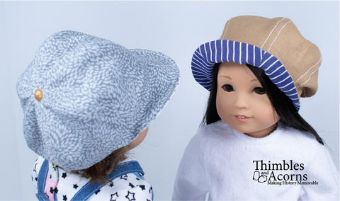Thimbles and Acorns 18 Inch Modern Bonnie Beret Doll Clothes Pattern For 18" Dolls larougetdelisle