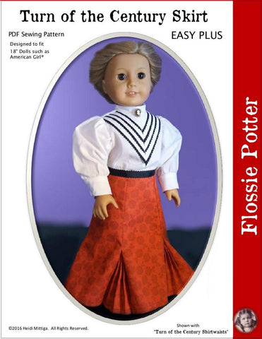 Flossie Potter 18 Inch Historical Turn of the Century Skirt 18" Doll Clothes larougetdelisle