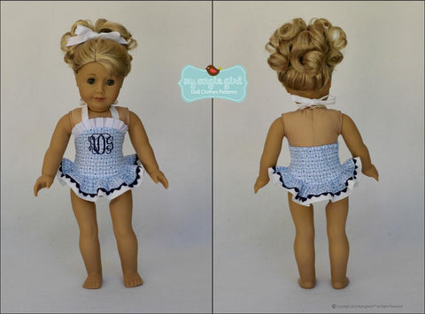 My Angie Girl 18 Inch Modern The One-Piece Bathing Suit 18" Doll Clothes larougetdelisle