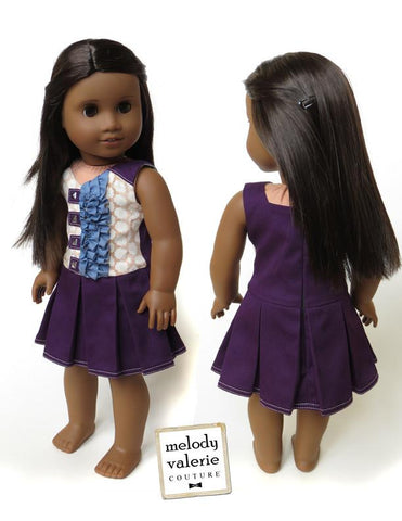 Melody Valerie Couture 18 Inch Modern Wild Side Dress 18" Doll Clothes larougetdelisle