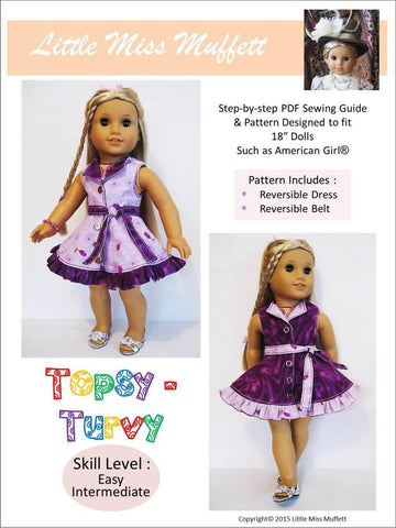 Little Miss Muffett 18 Inch Modern Topsy Turvy 18" Doll Clothes larougetdelisle