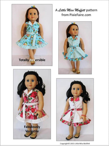 Little Miss Muffett 18 Inch Modern Topsy Turvy 18" Doll Clothes larougetdelisle
