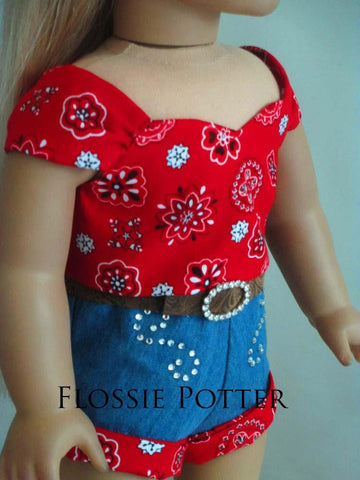 Flossie Potter 18 Inch Modern Town and Country Set 18" Doll Clothes Pattern larougetdelisle