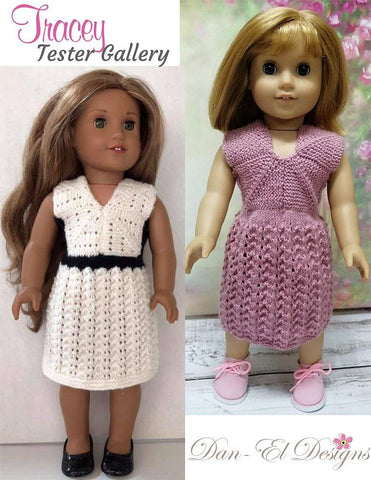 Dan-El Designs Knitting Tracey 18" Doll Knitting Pattern larougetdelisle