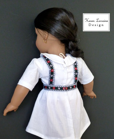Karen Lorraine Design 18 Inch Historical Tyrol 18" Doll Clothes Pattern larougetdelisle
