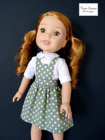 Karen Lorraine Design WellieWishers Tyrol 14-14.5 Inch Doll Clothes Pattern larougetdelisle