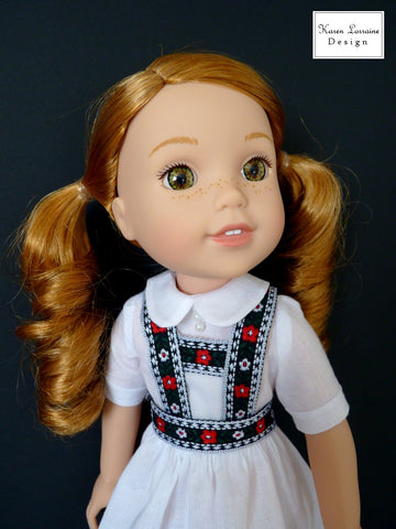 Karen Lorraine Design WellieWishers Tyrol 14-14.5 Inch Doll Clothes Pattern larougetdelisle