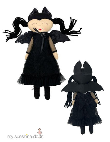 My Sunshine Dolls Cloth doll Vampire Bat Doll 23" Cloth Doll Pattern larougetdelisle