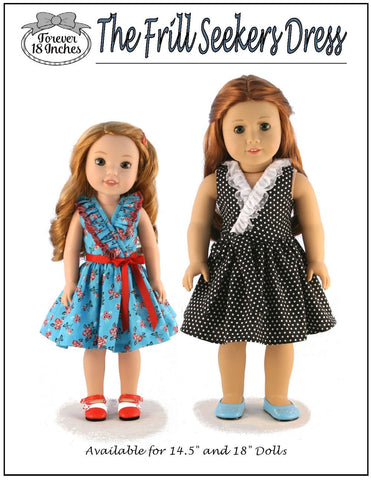 Forever 18 Inches WellieWishers Frill Seekers Dress 14.5" Doll Clothes Pattern larougetdelisle