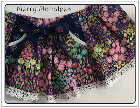 Merry Manatees WellieWishers Life's a Beach Skirt 14.5" Doll Clothes Pattern larougetdelisle