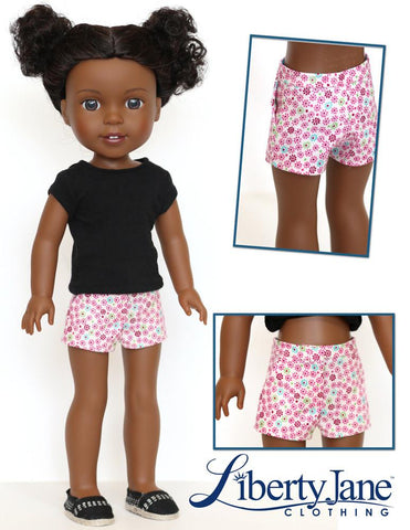 Liberty Jane WellieWishers Shorts and Capri Pants 14.5 Inch Doll Clothes Pattern larougetdelisle