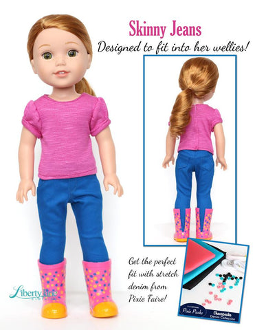 Liberty Jane WellieWishers Jeans Bundle 14.5 Inch Doll Clothes Pattern larougetdelisle
