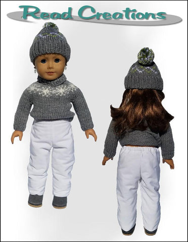 Read Creations 18 Inch Modern Snow Pants 18" Doll Clothes Pattern larougetdelisle