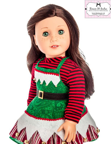 Forever 18 Inches 18 Inch Modern North Pole Cookie Party 18" Doll Clothes Pattern larougetdelisle