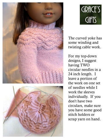 Grace's Gifts Knitting Yoking Around Knitting Pattern larougetdelisle