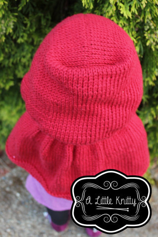 A Little Knitty Knitting Addy Hooded Cape Knitting Pattern larougetdelisle