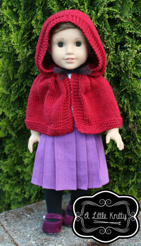 A Little Knitty Knitting Addy Hooded Cape Knitting Pattern larougetdelisle