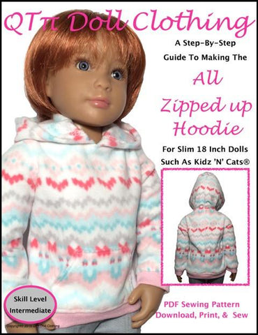 QTπ Doll Clothing Kidz n Cats All Zipped Up Hoodie for Kidz N Cats Dolls larougetdelisle