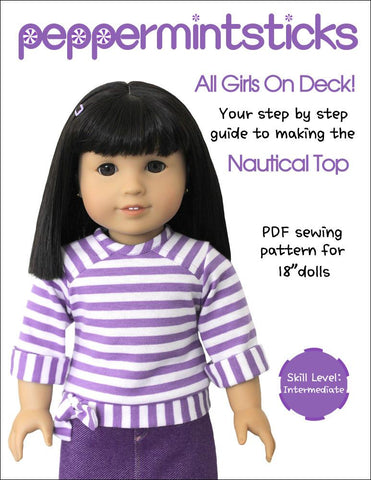 Peppermintsticks 18 Inch Modern All Girls On Deck 18" Doll Clothes larougetdelisle