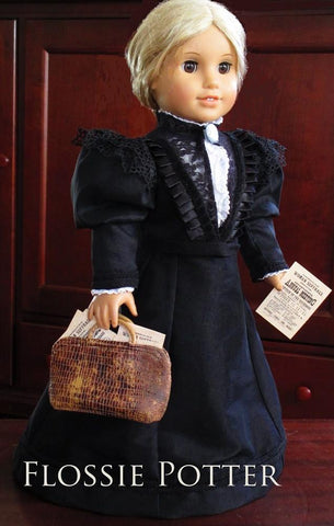 Flossie Potter 18 Inch Historical Susan B. Anthony's Alligator Bag & Fliers 18" Doll Accessories larougetdelisle