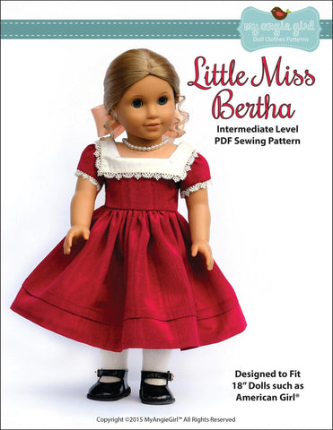 My Angie Girl 18 Inch Historical Little Miss Bertha 18" Doll Clothes larougetdelisle