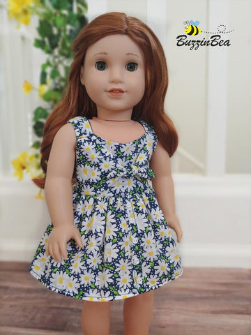 BuzzinBea 18 Inch Modern Marguerite Dress 18" Doll Clothes Pattern larougetdelisle