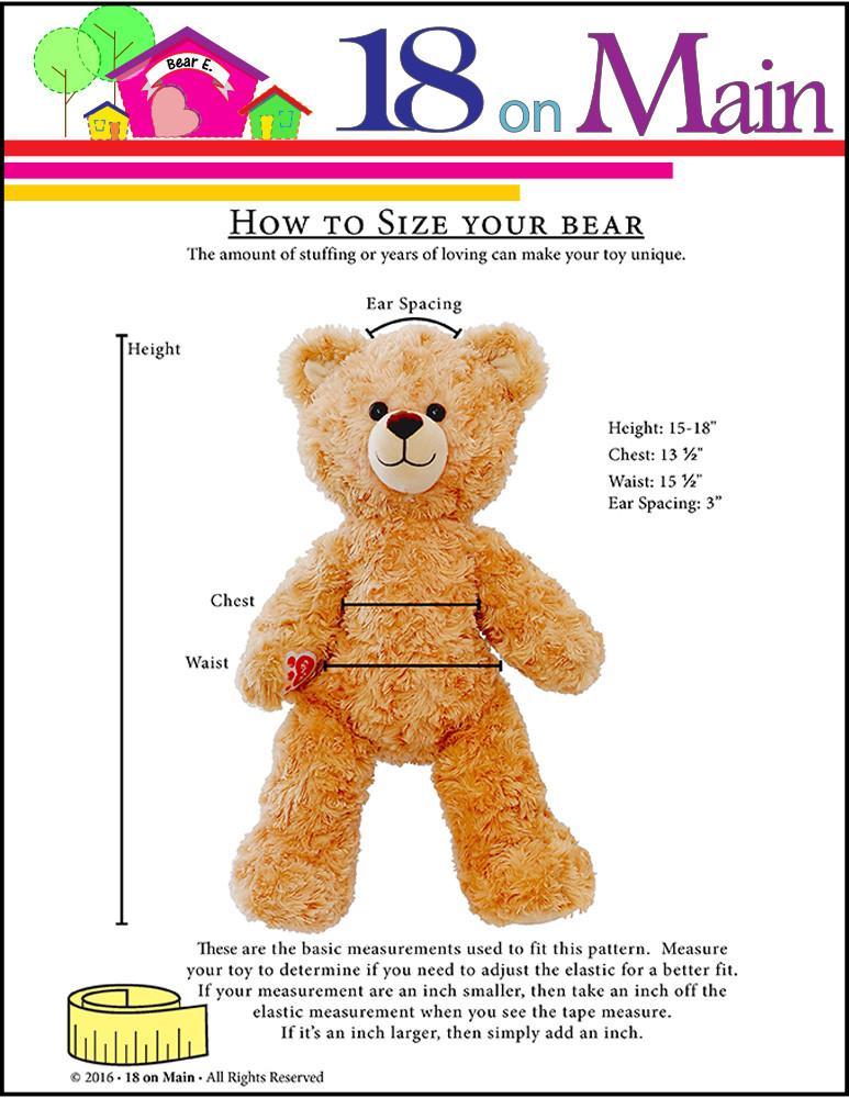 free build a bear clothes patterns