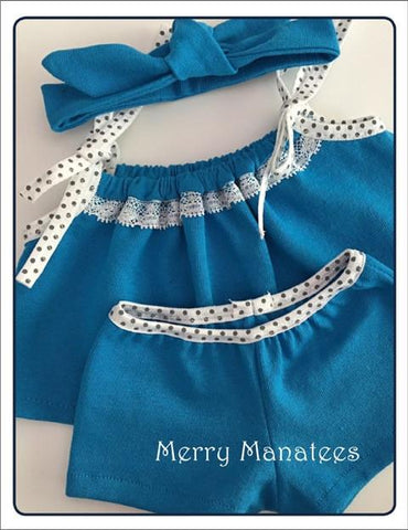 Merry Manatees 18 Inch Modern Catching Z's 18" Doll Clothes Pattern larougetdelisle